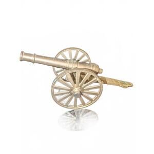 Vintage Brass Cannon Miniature Model